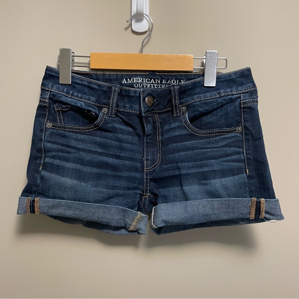 American Eagle Outfitters Denim Midi Jean Shorts Women’s Size 4